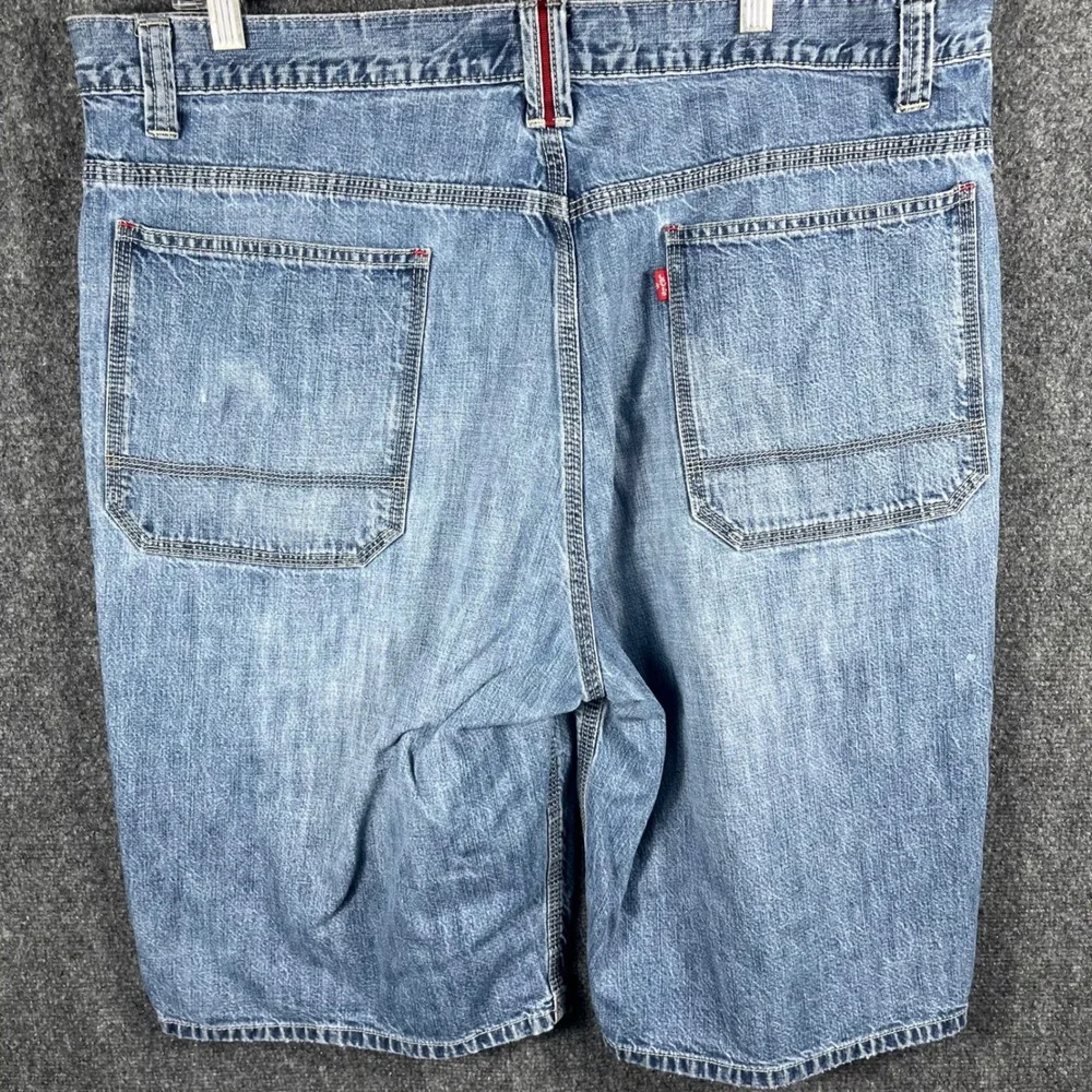 Levi's Worker Denim Shorts Mens 40 Blue Light Wash Carpenter Utility Relaxed